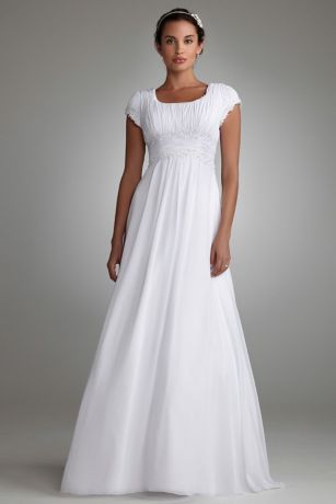 empire a line wedding dress