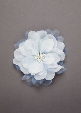 Organza Print Flower Hair Clip Image