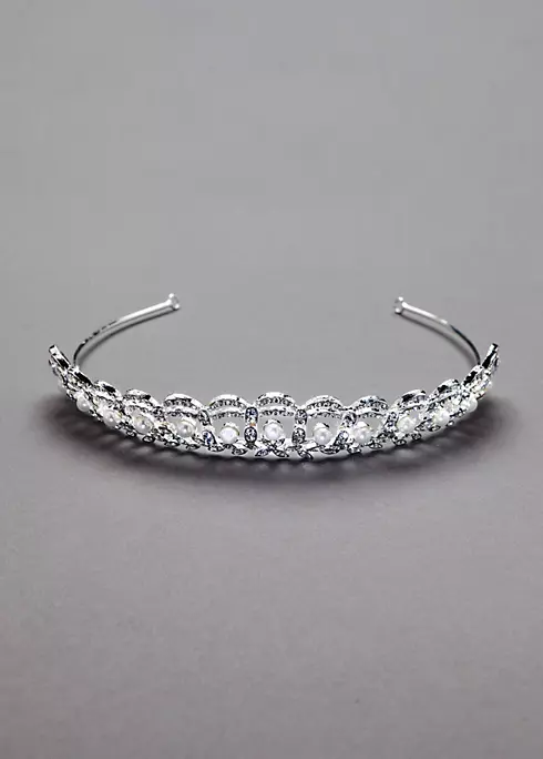 Crystal and Pearl Accented Tiara  Image 2