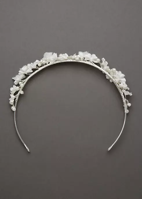 Flower and Pearl Headband Image 2