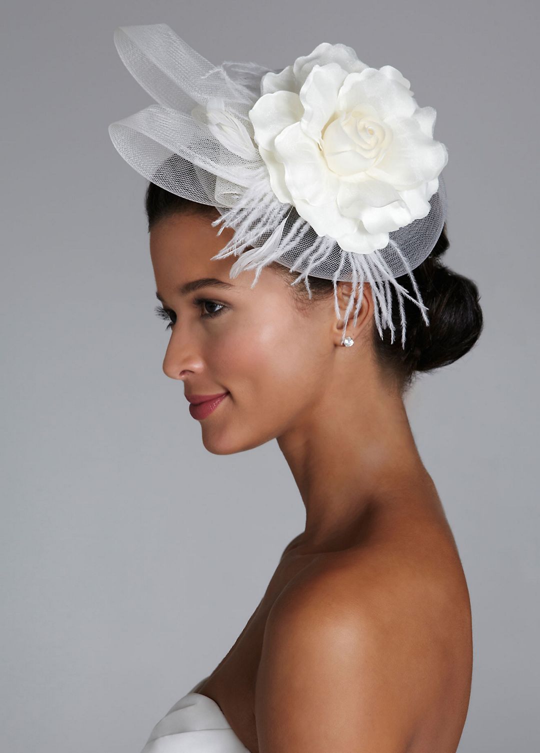 Flower and Feather Headband Hat Image 3