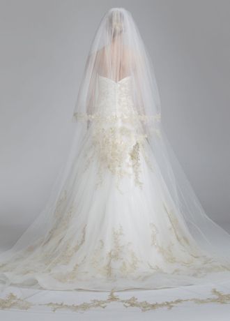 Oleg cassini rose outlet gold veil