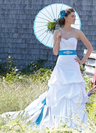 Blue wedding sale dress davids bridal