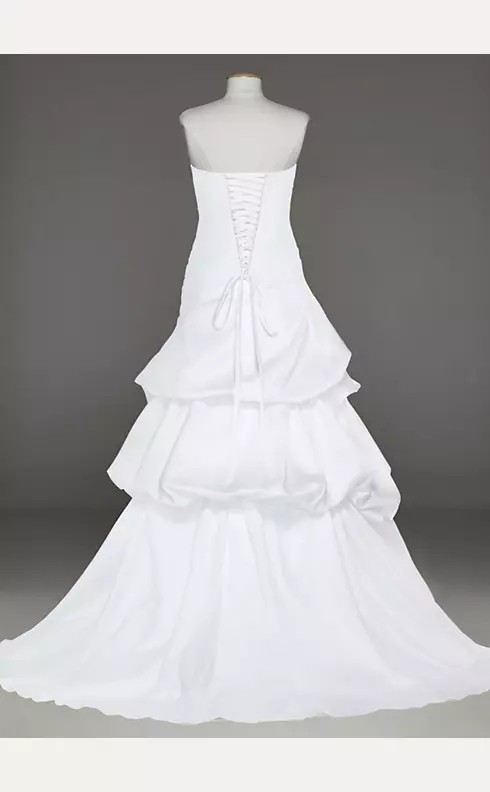 Dropped Waist Strapless Sweetheart Wedding Dress  Image 3