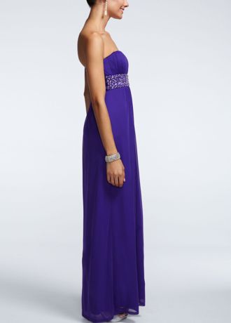 Strapless empire hot sale waist dress