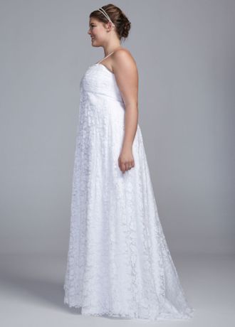 Spaghetti Strap Empire Waist Wedding Dress