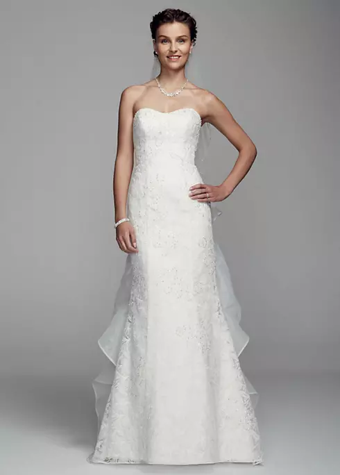 Strapless All Over Lace Trumpet Gown Image 1
