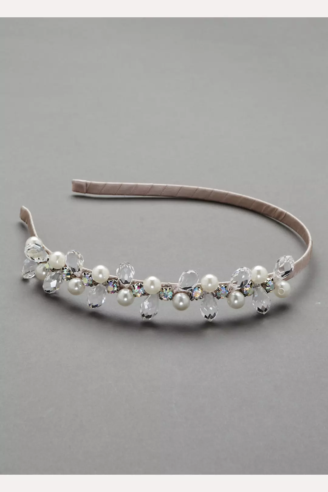 Pearl and Crystal Droplet Wrapped Headband Image 2