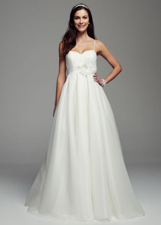 Spaghetti Strap Empire Waist Wedding Dress