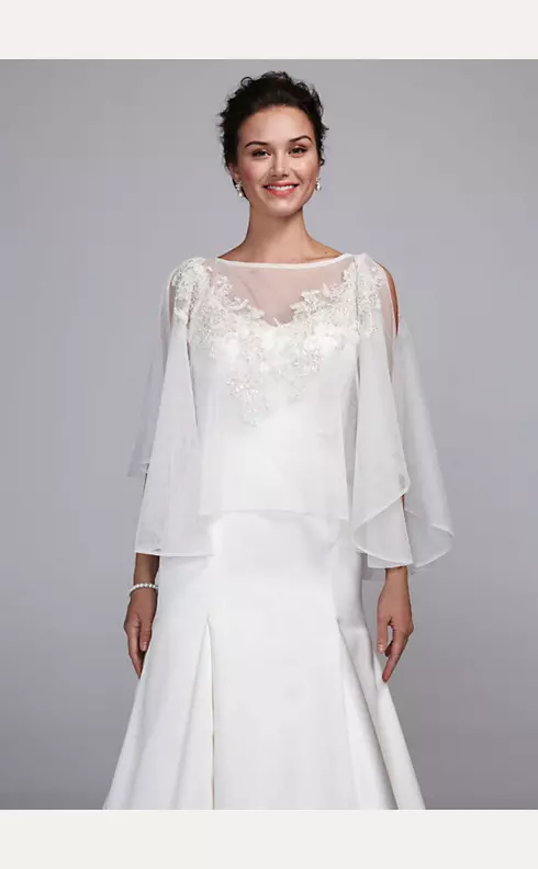 Net Caftan with Beaded Lace Image 1