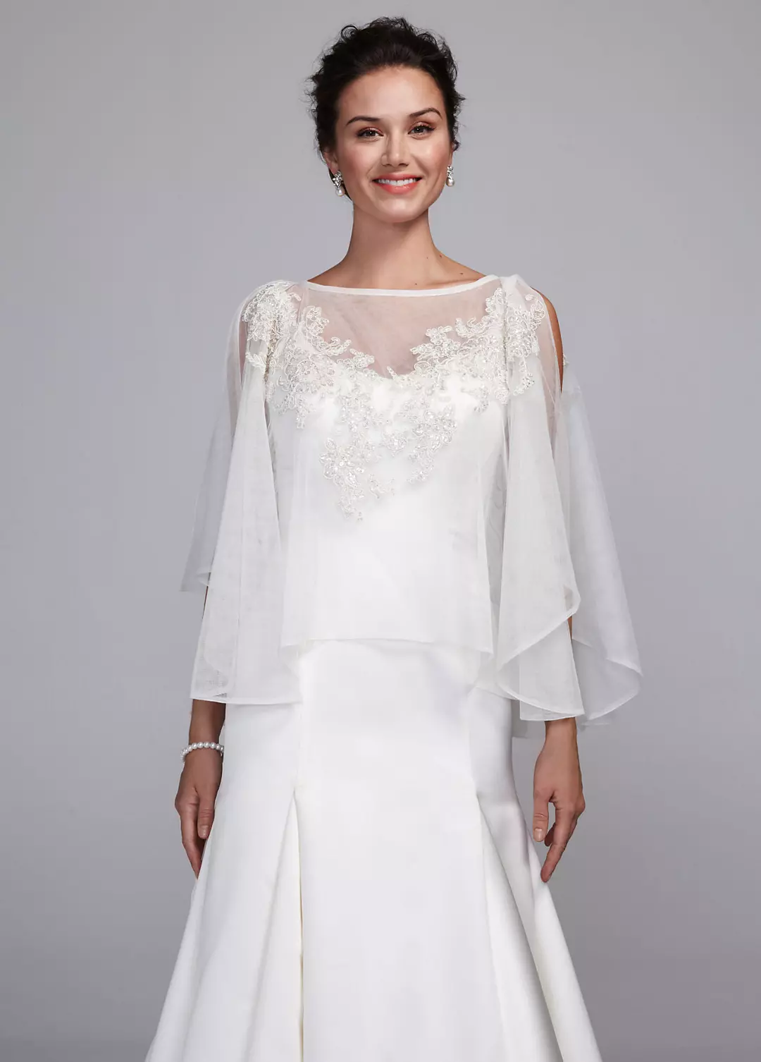 Net Caftan with Beaded Lace Image