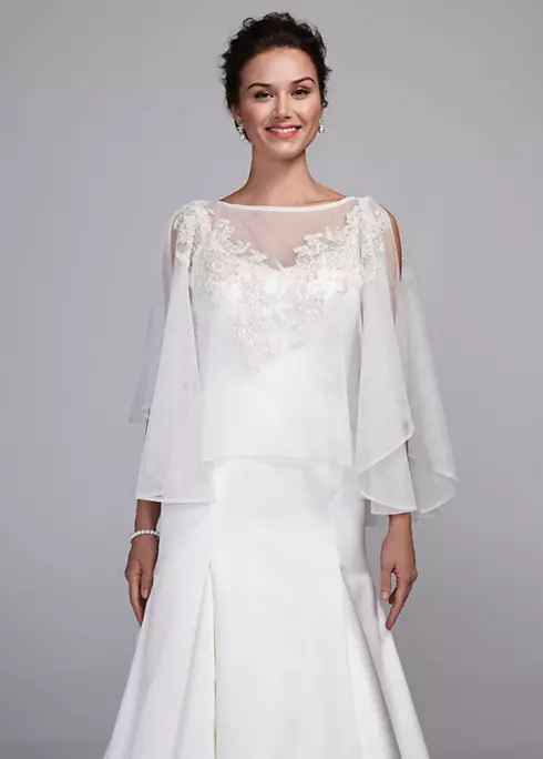 Net Caftan with Beaded Lace Image 1