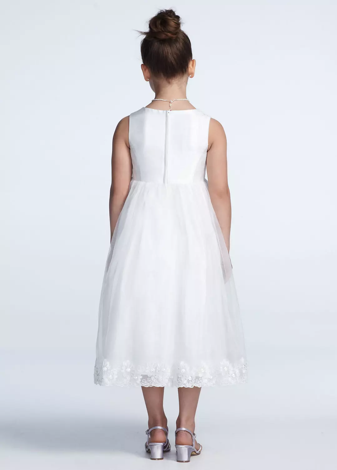 As-Is Tank Organza Ball Gown with Floral Detail Image 2
