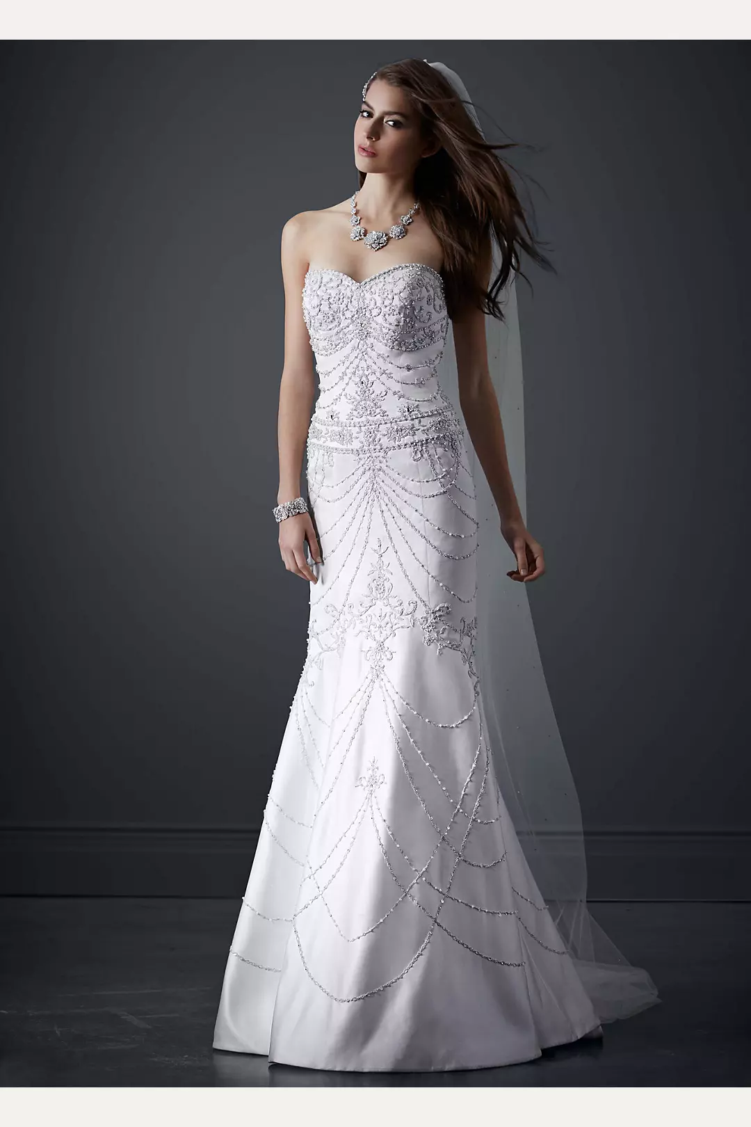 Sweetheart Mermaid Gown with All Over Beading Image