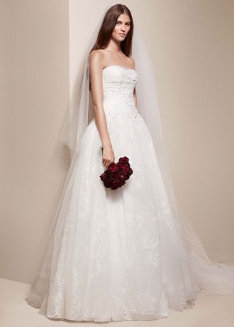 White by Vera Wang All Over Floral Wedding Dress | David's
