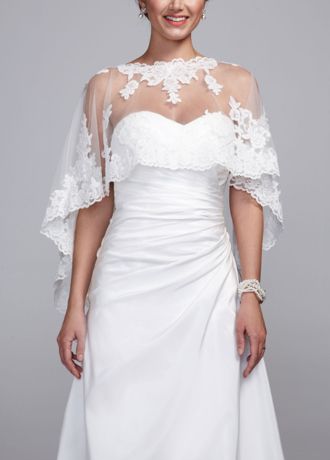 Wedding clearance lace cape