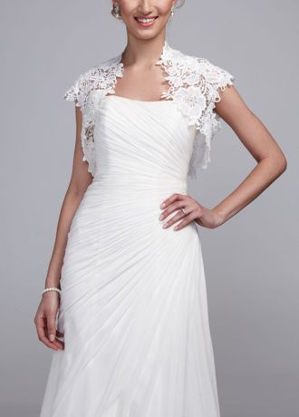 Allover Novelty Lace Jacket | David's Bridal
