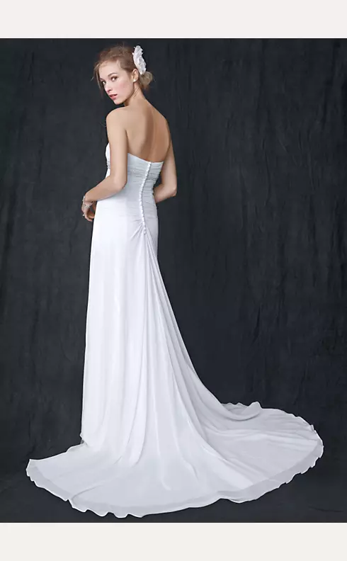 Sweetheart Chiffon Wedding Dress with Side Drape Image 2