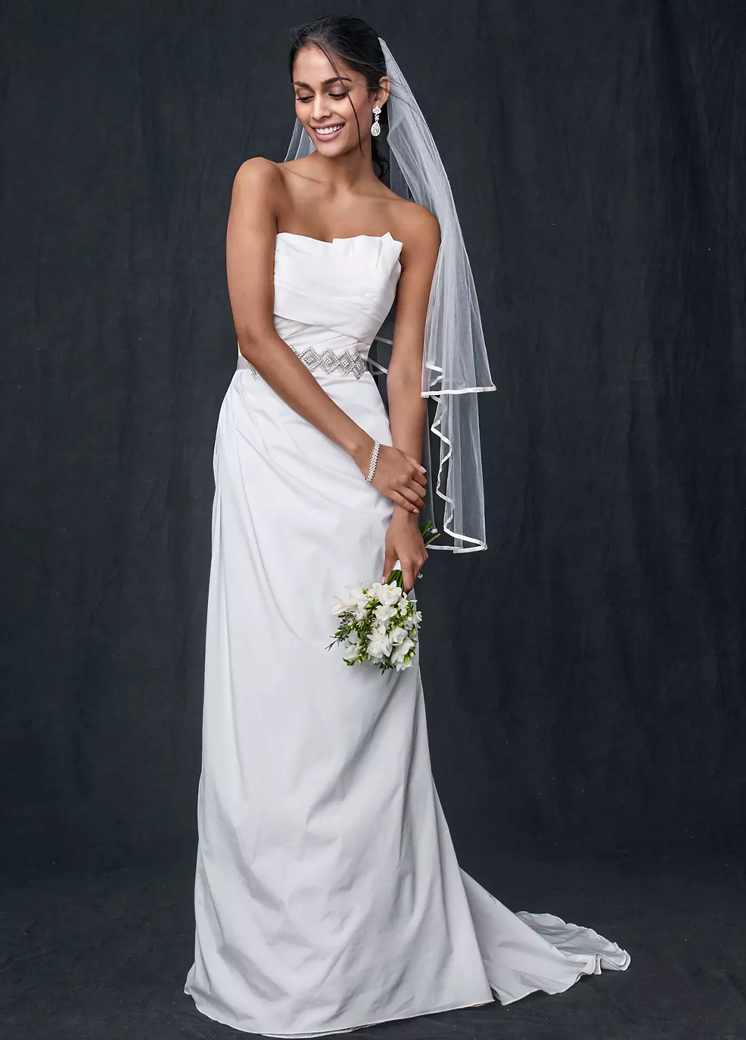 Taffeta Strapless A-line Wedding Gown | David's Bridal Taffeta Strapless A-line Wedding Gown | David's Bridal