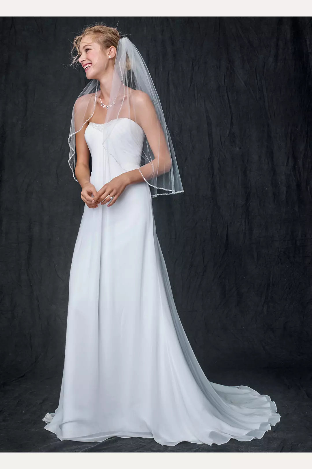 Sheath Gown with Beaded Sweetheart Neckline Image
