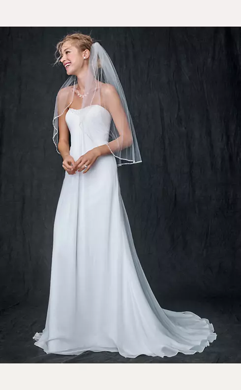 Sheath Gown with Beaded Sweetheart Neckline Image 1