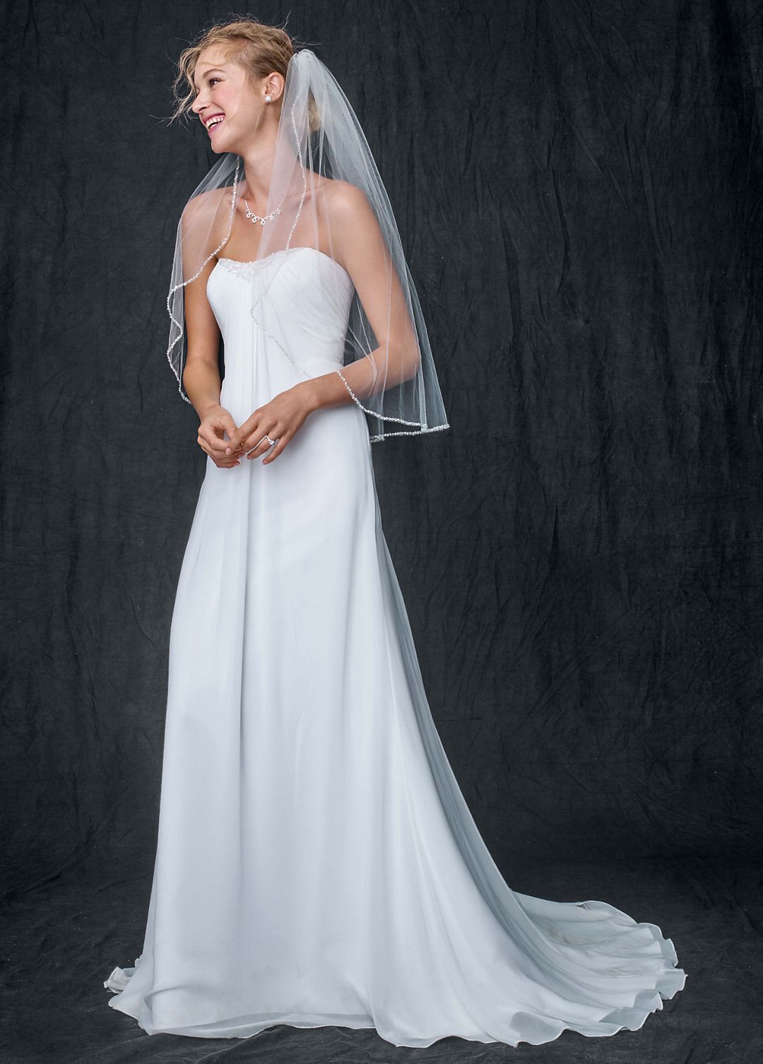 Sheath Gown with Beaded Sweetheart Neckline Image 1