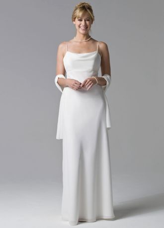 White Chiffon Slip Dress