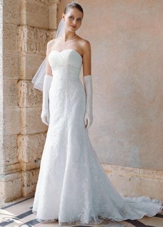 Lace Trumpet Gown with Beaded Waist Image