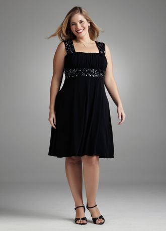 Short Jersey Dress with Beaded Straps and Waist Image