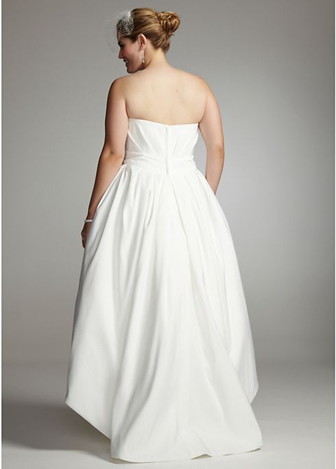 Strapless Faille with Sweetheart Draped Bodice Image 2
