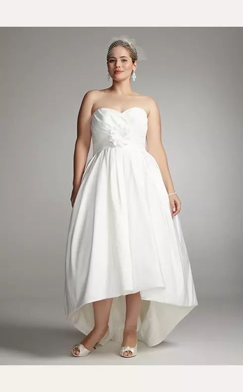 Strapless Faille with Sweetheart Draped Bodice Image 1