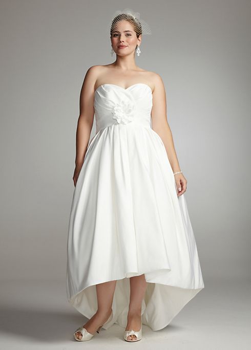 Strapless Faille with Sweetheart Draped Bodice Image 1
