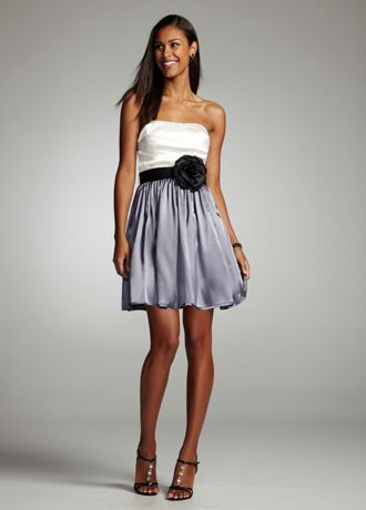 Strapless bubble clearance dress