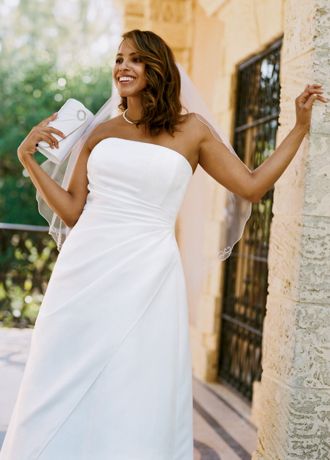 Asymmetrical wedding dress davids bridal sale