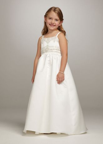 Satin Ballgown with Beaded Bodice Image