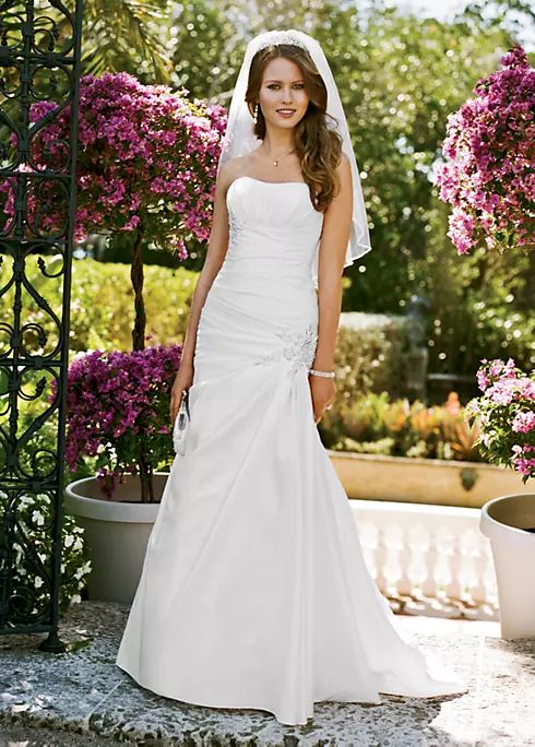 Side Draped Fit and Flare Gown Image 1