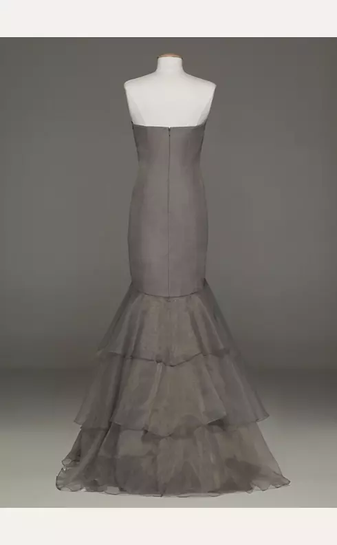 Strapless Fit and Flare Organza Dress Image 2
