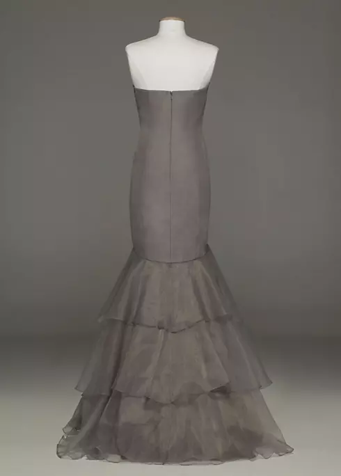 Strapless Fit and Flare Organza Dress Image 2