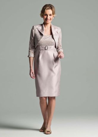 Shantung silk 2024 dress with jacket