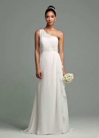 Chiffon One Shoulder Goddess Gown Image