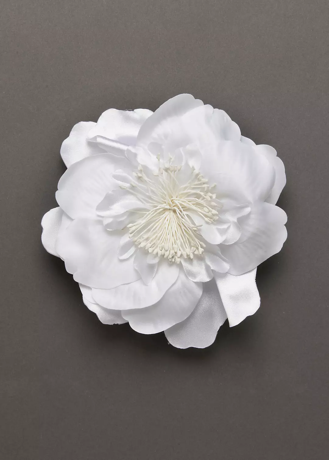Bridal Fabric Flower Clip Image 1