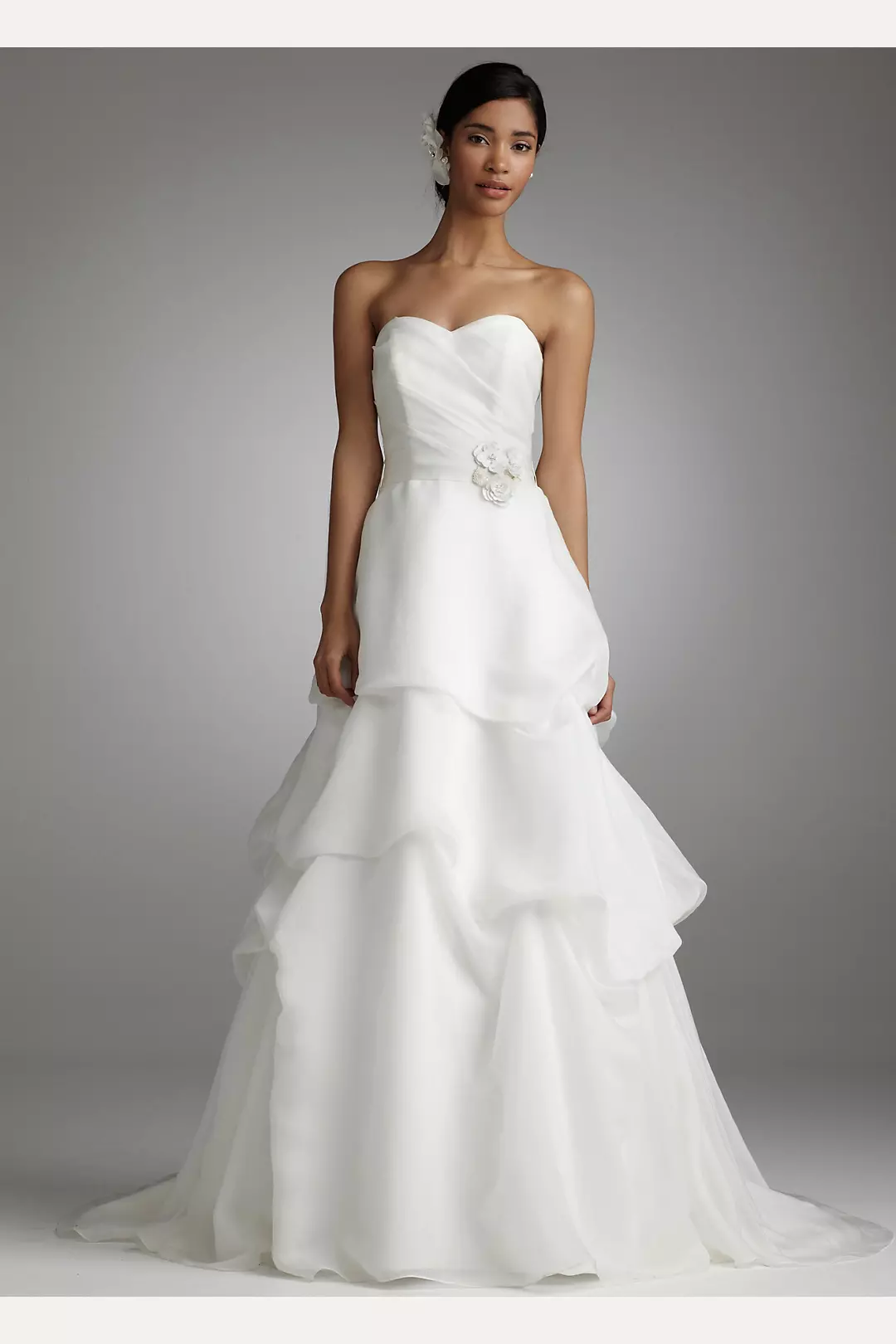 Sweetheart Organza Gown with Pick Up Skirt  Image