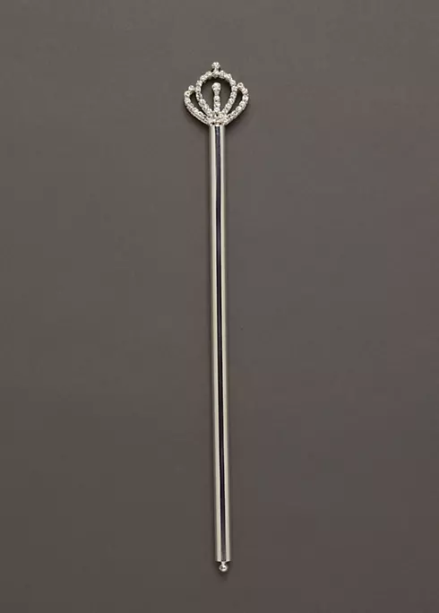 Silver Quinceanera Scepter Image 1
