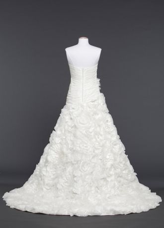 Wedding Dress with Rosette Skirt